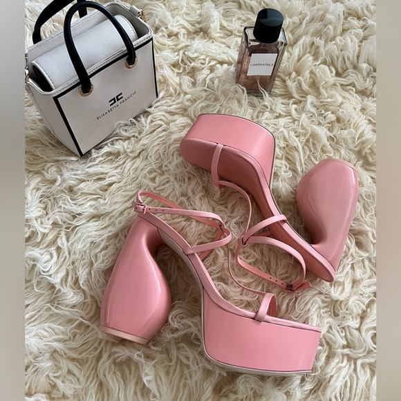 Brand New Cult Gaia Chiara pink heels platform sandals Size US 8.5 / EUR 39 - Picture 7 of 9